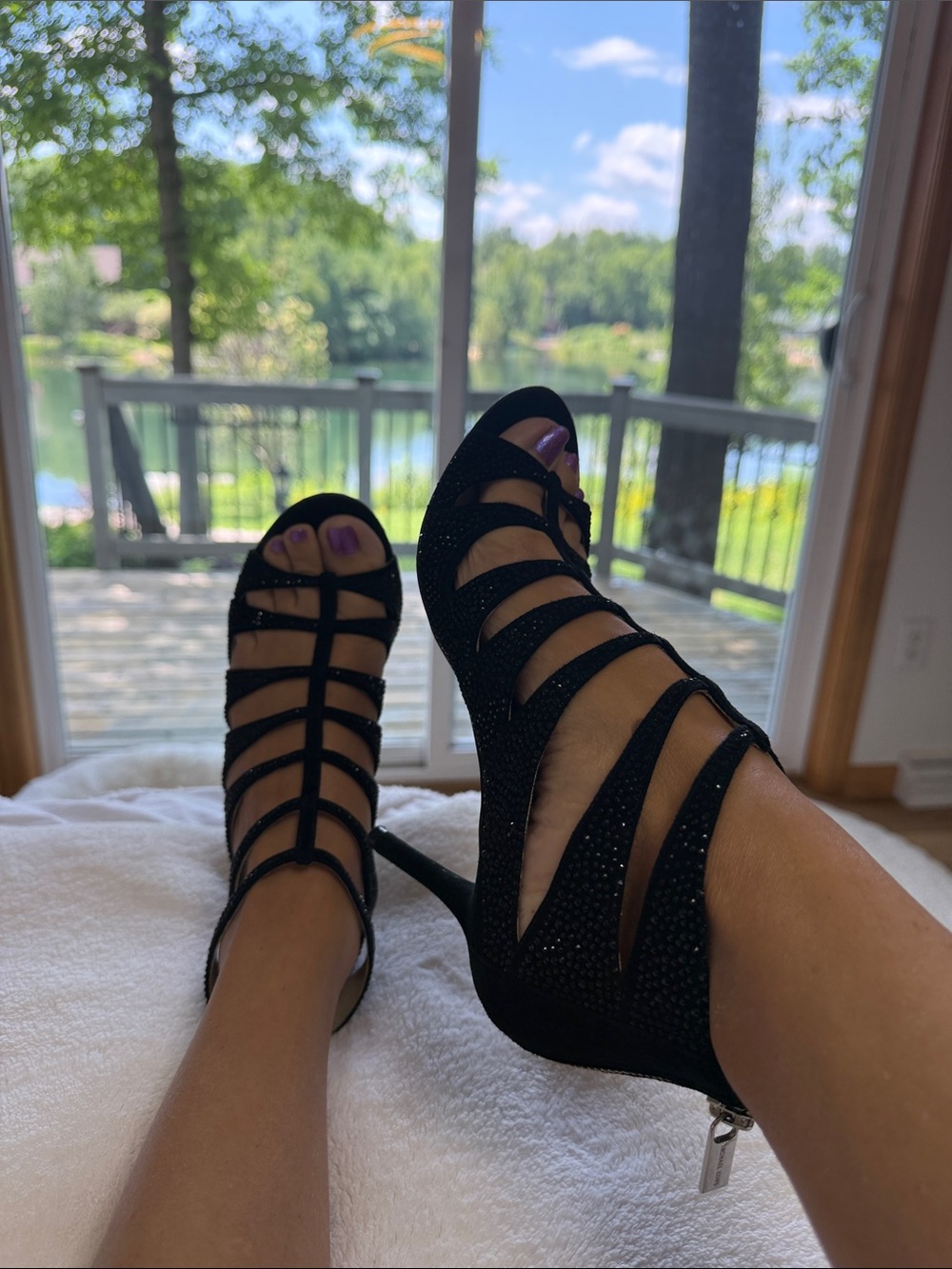 Michael Kors Mavis T-Strap Caged Sandal Heels vintage 2014